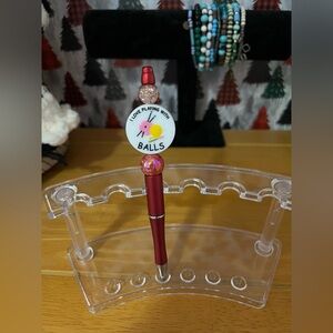 ✨New✨ Hand Beaded Yarn Crafters Ballpoint Pen 🧶